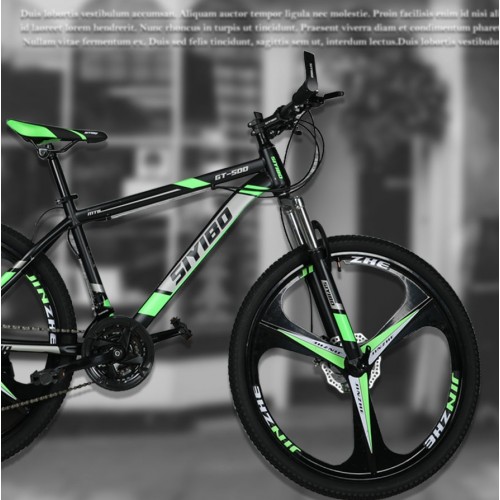 Siyibo GT-524 Macwheel MTB Cycle 26T Shimano Gears 21 Speed Dual Disc Brakes For Adults (Green)