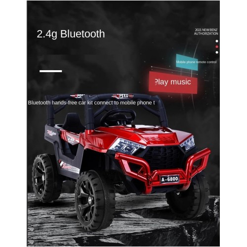 Electric Kids Car - Battery Operated Kids Ride On Car With Remote Control For Boys And Girls 2 to 6 Years - Jeep Off Roader Car A6800P - ( Blue) Electric Kids Car - Battery Operated Kids Ride On Car With Remote Control For Boys And Girls 2 to 6 Years - Jeep Off Roader Car A6800P - ( Blue)