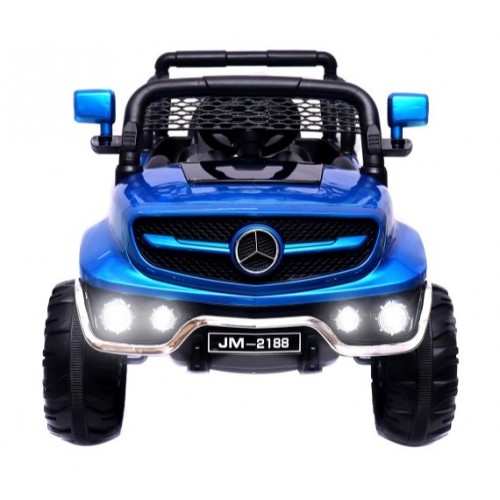 Electric Riding Car For Kids - Kids Ride On Jeep Car 12V Battery Operated For Boys And Girls 2 to 6 Years - Children Car JM288MP - Blue