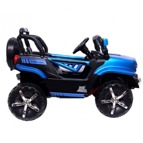 Electric Riding Car For Kids - Kids Ride On Jeep Car 12V Battery Operated For Boys And Girls 2 to 6 Years - Children Car JM288MP - Blue Electric Riding Car For Kids - Kids Ride On Jeep Car 12V Battery Operated For Boys And Girls 2 to 6 Years - Children Car JM288MP - Blue