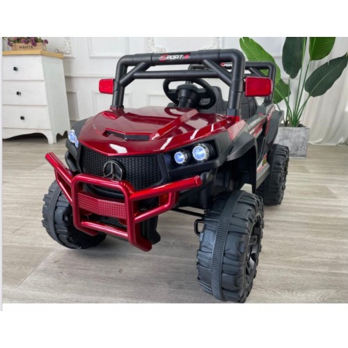 Kids Ride On Cars - 12v Battery Operated Electric Kids Car With Remote Control Music And Light 3 to 8 Years - Jeep Car For Kids MG6688P - Red 