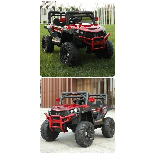 Kids Ride On Cars - 12v Battery Operated Electric Kids Car With Remote Control Music And Light 3 to 8 Years - Jeep Car For Kids MG6688P - Red Kids Ride On Cars - 12v Battery Operated Electric Kids Car With Remote Control Music And Light 3 to 8 Years - Jeep Car For Kids MG6688P - Red