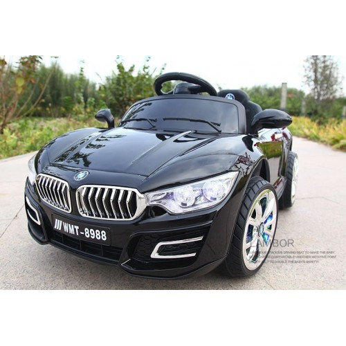 Electric Kids Toy Car - Kids Ride On Car 12v Battery Operated With Music And Light For Boys And Girls - Children Electric Car WMT918P - Black Electric Kids Toy Car - Kids Ride On Car 12v Battery Operated With Music And Light For Boys And Girls - Children Electric Car WMT918P - Black