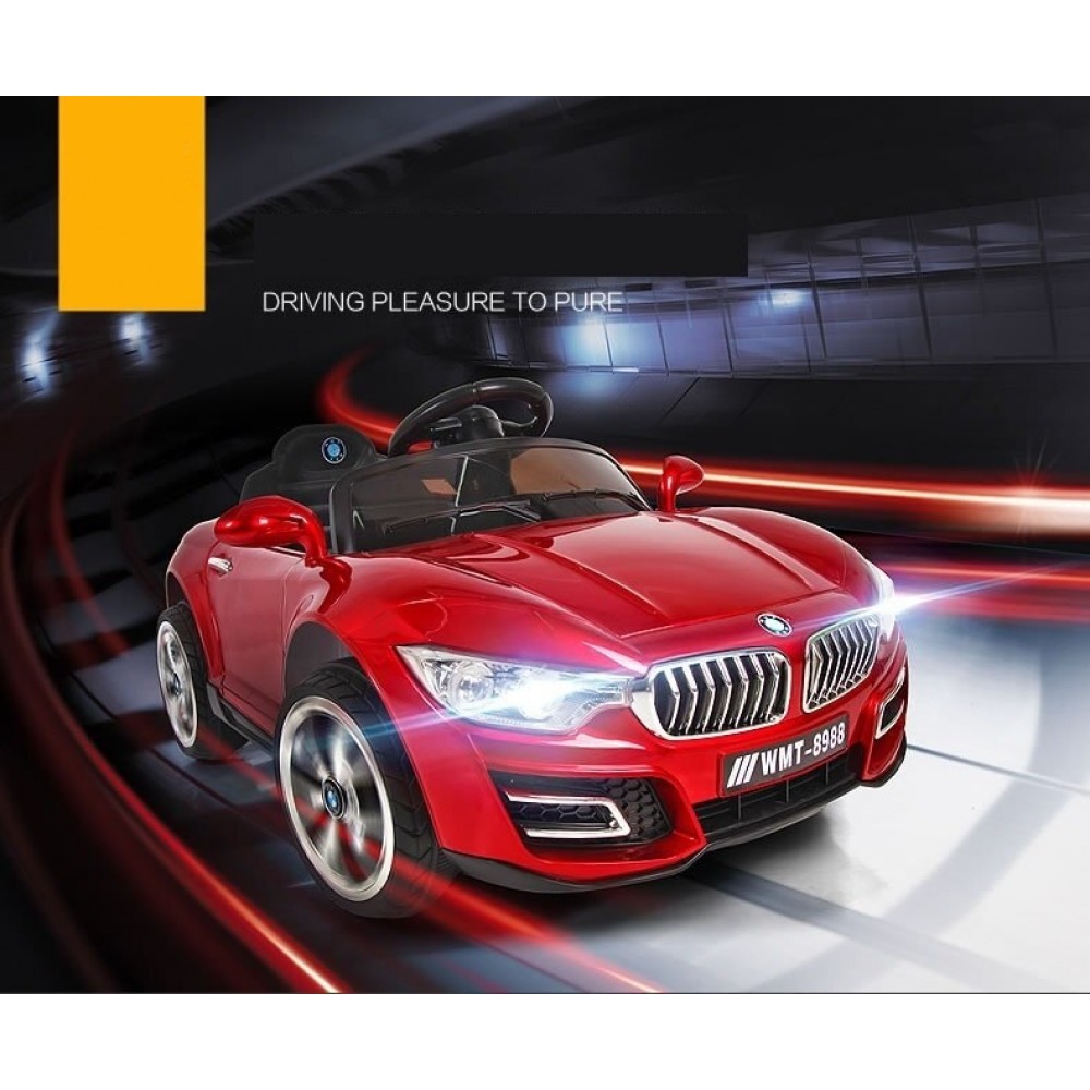 Electric Kids Toy Car - Kids Ride On Car 12v Battery Operated With Music And Light For Boys And Girls - Children Electric Car WMT918P - Red Electric Kids Toy Car - Kids Ride On Car 12v Battery Operated With Music And Light For Boys And Girls - Children Electric Car WMT918P - Red