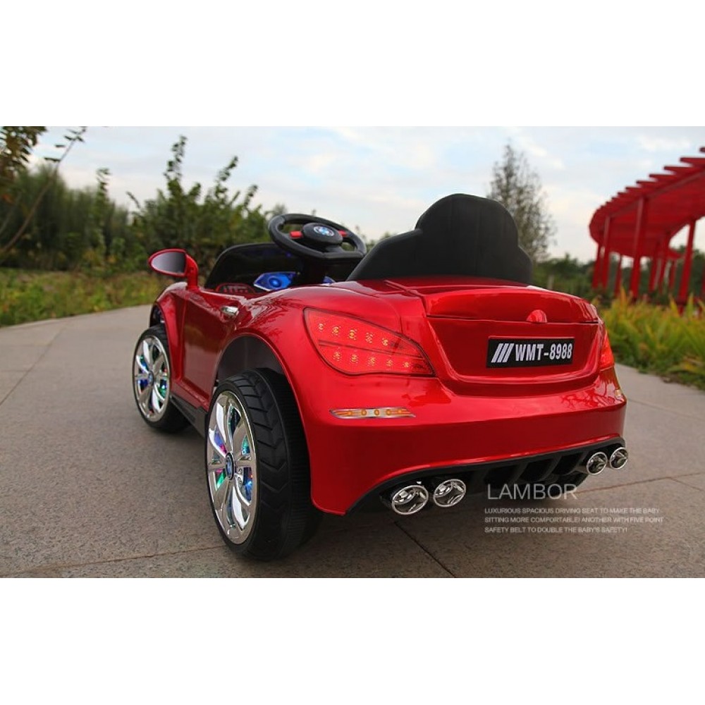 Electric Kids Toy Car - Kids Ride On Car 12v Battery Operated With Music And Light For Boys And Girls - Children Electric Car WMT918P - Red Electric Kids Toy Car - Kids Ride On Car 12v Battery Operated With Music And Light For Boys And Girls - Children Electric Car WMT918P - Red