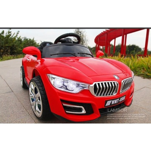 Electric Kids Toy Car - Kids Ride On Car 12v Battery Operated With Music And Light For Boys And Girls - Children Electric Car WMT918P - Red