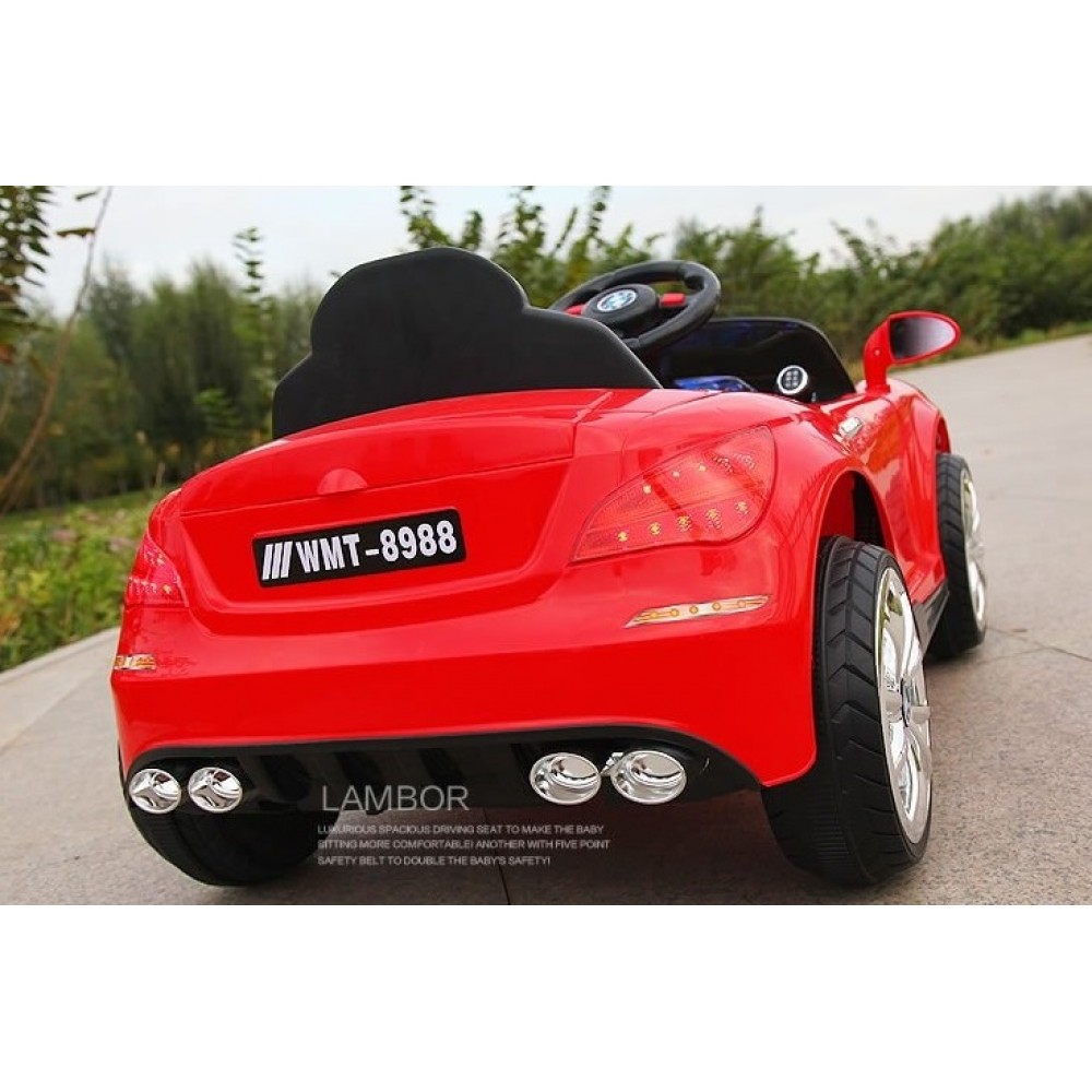Electric Kids Toy Car - Kids Ride On Car 12v Battery Operated With Music And Light For Boys And Girls - Children Electric Car WMT918P - Red Electric Kids Toy Car - Kids Ride On Car 12v Battery Operated With Music And Light For Boys And Girls - Children Electric Car WMT918P - Red