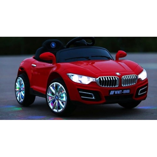 Electric Kids Toy Car - Kids Ride On Car 12v Battery Operated With Music And Light For Boys And Girls - Children Electric Car WMT918P - Red