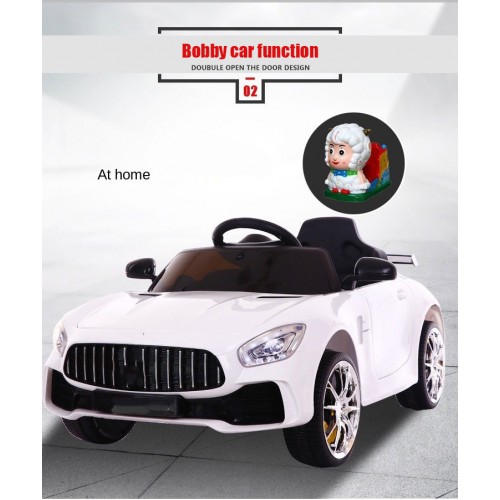 1 Seater Kids Ride On Car - Children Electric Toy Car 12v Battery With Music And Light For Boy And Girls - Electric Toy Kids Car 699P - Black