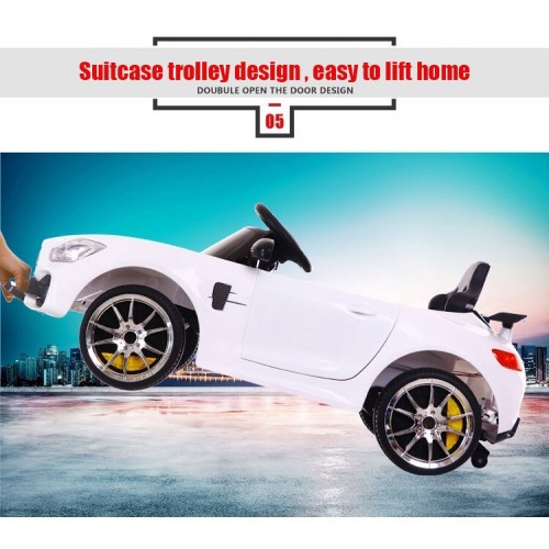 1 Seater Kids Ride On Car - Children Electric Toy Car 12v Battery With Music And Light For Boy And Girls - Electric Toy Kids Car 699P - Black