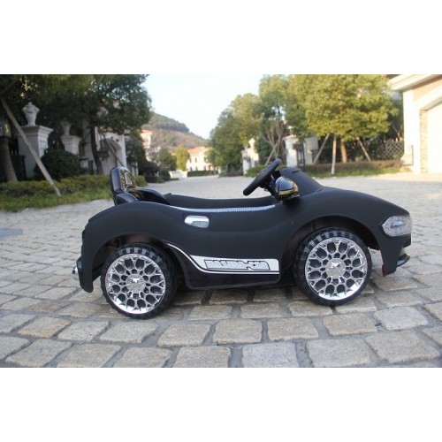 Electric Kids Toy Car - Kids Ride On Car 12v Battery Operated With Music And Light For Boys And Girls - Children Electric Car 888P - Black