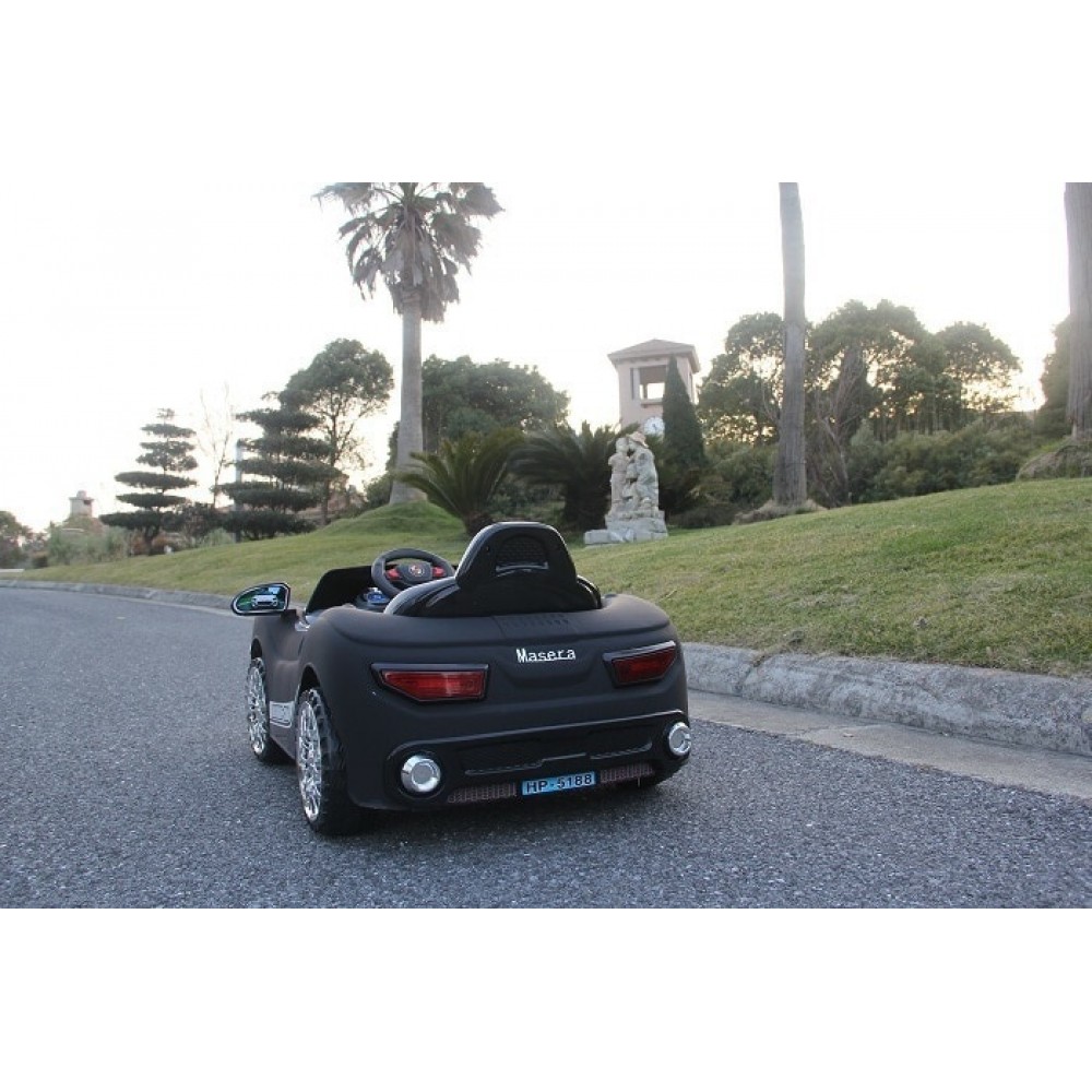 Electric Kids Toy Car - Kids Ride On Car 12v Battery Operated With Music And Light For Boys And Girls - Children Electric Car 888P - Black Electric Kids Toy Car - Kids Ride On Car 12v Battery Operated With Music And Light For Boys And Girls - Children Electric Car 888P - Black