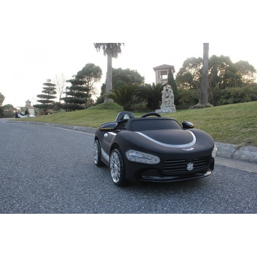 Electric Kids Toy Car - Kids Ride On Car 12v Battery Operated With Music And Light For Boys And Girls - Children Electric Car 888P - Black Electric Kids Toy Car - Kids Ride On Car 12v Battery Operated With Music And Light For Boys And Girls - Children Electric Car 888P - Black