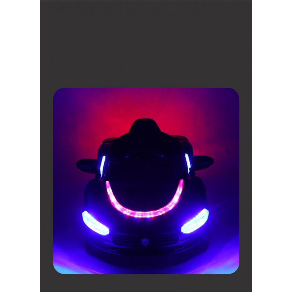 Electric Kids Toy Car - Kids Ride On Car 12v Battery Operated With Music And Light For Boys And Girls - Children Electric Car 888P - Black Electric Kids Toy Car - Kids Ride On Car 12v Battery Operated With Music And Light For Boys And Girls - Children Electric Car 888P - Black