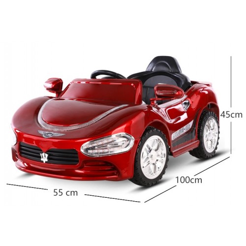 Electric Kids Toy Car - Kids Ride On Car 12v Battery Operated With Music And Light For Boys And Girls - Children Electric Car 888P - Black