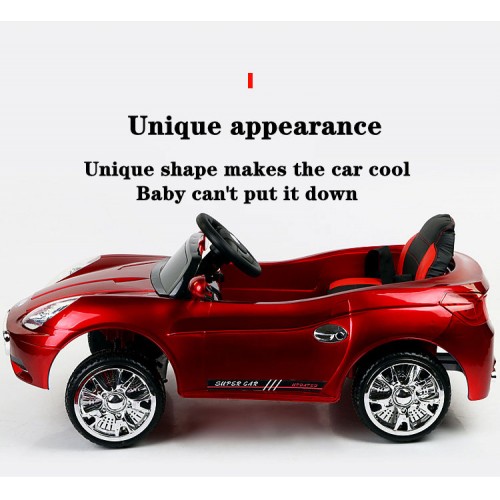 Kids Ride On Toy Car - 1 Seater Electric Toy Car With Music And Light For Boys And Girls With Music And Light - Kids Ride On Car YME6169 - Red 