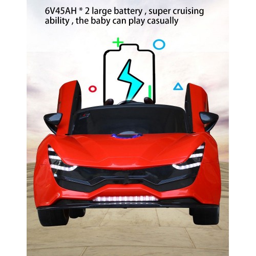 1 Seater Kids Ride On Car - Children Electric Toy Car 12v Battery With Music And Light For Boy And Girls - Electric Toy Kids Car ZBB7587 - Red 1 Seater Kids Ride On Car - Children Electric Toy Car 12v Battery With Music And Light For Boy And Girls - Electric Toy Kids Car ZBB7587 - Red