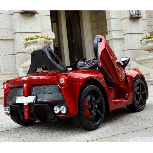 1 Seater Kids Ride On Car - Children Electric Toy Car 12v Battery With Music And Light For Boy And Girls - Electric Toy Kids Car ZBB7587 - Red 