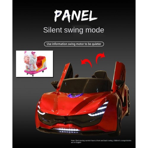 1 Seater Kids Ride On Car - Children Electric Toy Car 12v Battery With Music And Light For Boy And Girls - Electric Toy Kids Car ZBB7587 - Red 1 Seater Kids Ride On Car - Children Electric Toy Car 12v Battery With Music And Light For Boy And Girls - Electric Toy Kids Car ZBB7587 - Red