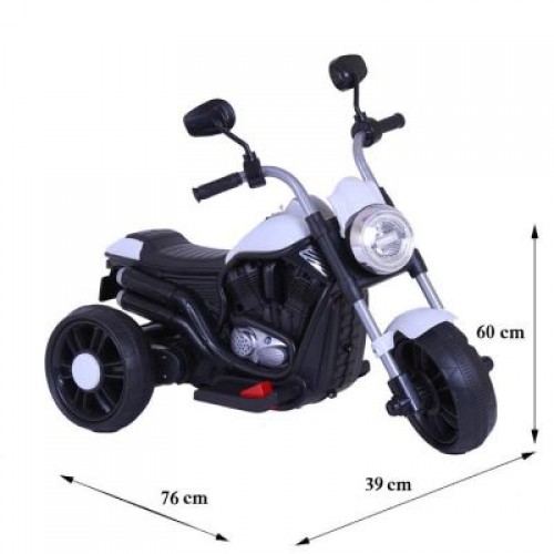 Children On Bike - Mini Battery Operated Motorbikes 12v For 2 to 6 Years Kids With Brake And Led Lights - Electric Children Bike BK500 ( White ) Children On Bike - Mini Battery Operated Motorbikes 12v For 2 to 6 Years Kids With Brake And Led Lights - Electric Children Bike BK500 ( White )