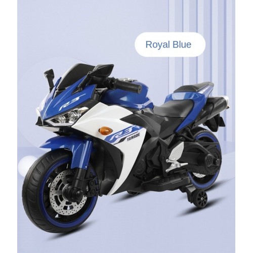Ride On Bike - Sports R9 Battery Operated Motorbikes 12v For 2 to 8 Years Kids With Brake And Lights - Electric Kids Bike R9( Blue ) Ride On Bike - Sports R9 Battery Operated Motorbikes 12v For 2 to 8 Years Kids With Brake And Lights - Electric Kids Bike R9( Blue )