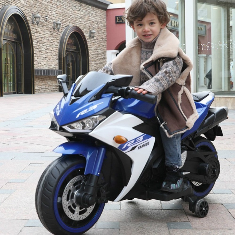 Ride On Bike - Sports R9 Battery Operated Motorbikes 12v For 2 to 8 Years Kids With Brake And Lights - Electric Kids Bike R9( Blue ) Ride On Bike - Sports R9 Battery Operated Motorbikes 12v For 2 to 8 Years Kids With Brake And Lights - Electric Kids Bike R9( Blue )