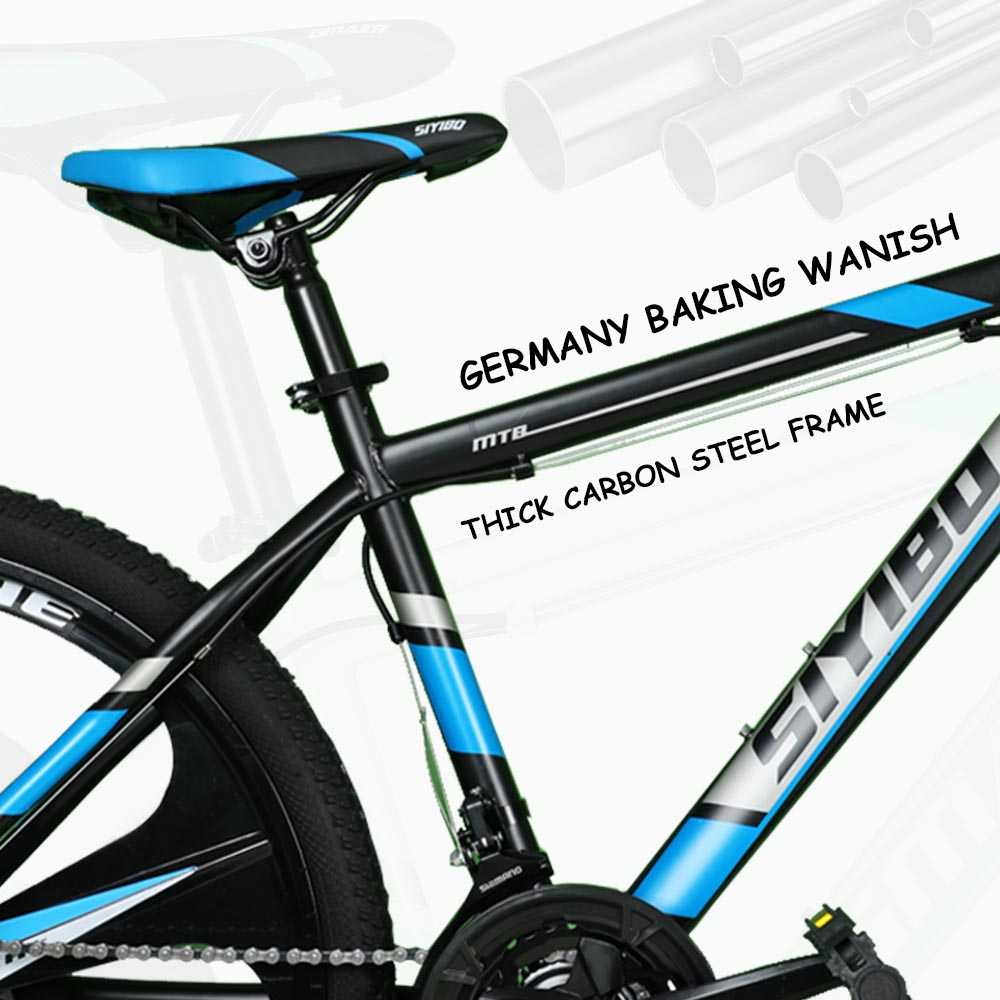 Siyibo GT-524 Macwheel MTB Cycle 26T Shimano Gears 21 Speed Dual Disc Brakes For Adults (Blue) Siyibo GT-524 Macwheel MTB Cycle 26T Shimano Gears 21 Speed Dual Disc Brakes For Adults (Blue)