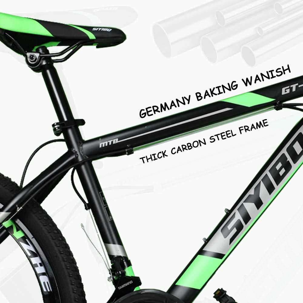 Siyibo GT-524 Macwheel MTB Cycle 26T Shimano Gears 21 Speed Dual Disc Brakes For Adults (Green) Siyibo GT-524 Macwheel MTB Cycle 26T Shimano Gears 21 Speed Dual Disc Brakes For Adults (Green)
