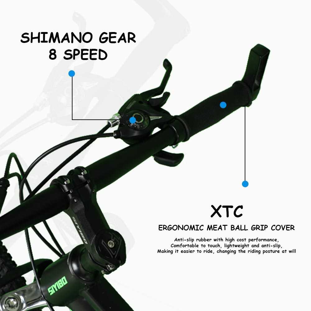 Siyibo GT-524 Macwheel MTB Cycle 26T Shimano Gears 21 Speed Dual Disc Brakes For Adults (Green) Siyibo GT-524 Macwheel MTB Cycle 26T Shimano Gears 21 Speed Dual Disc Brakes For Adults (Green)