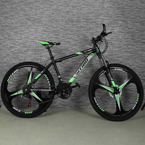 Siyibo GT-524 Macwheel MTB Cycle 26T Shimano Gears 21 Speed Dual Disc Brakes For Adults (Green)