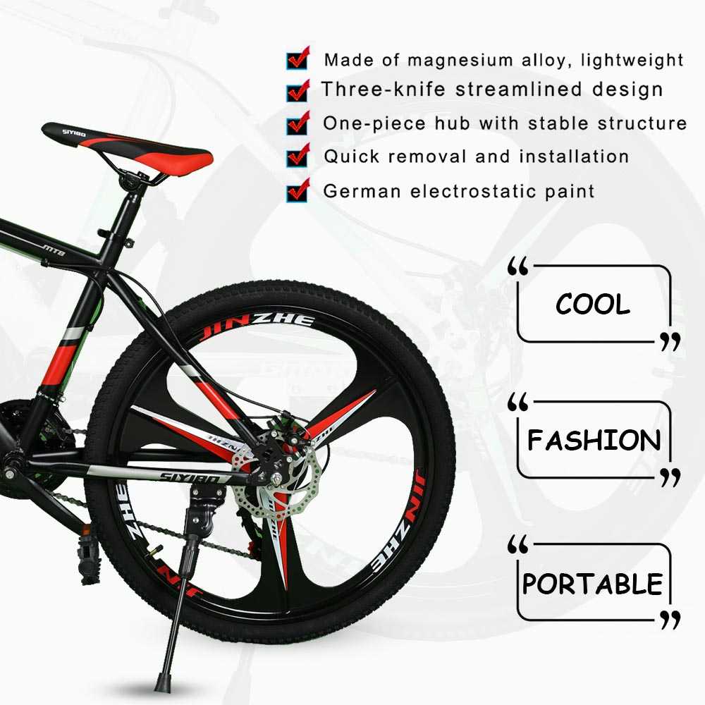 Siyibo GT-524 Macwheel MTB Cycle 26T Shimano Gears 21 Speed Dual Disc Brakes For Adults (Red)