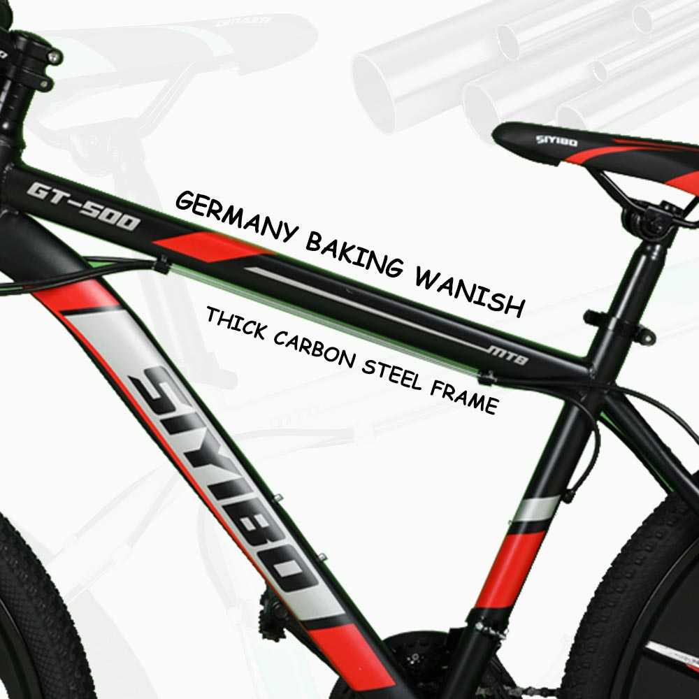 Siyibo GT-524 Macwheel MTB Cycle 26T Shimano Gears 21 Speed Dual Disc Brakes For Adults (Red) Siyibo GT-524 Macwheel MTB Cycle 26T Shimano Gears 21 Speed Dual Disc Brakes For Adults (Red)