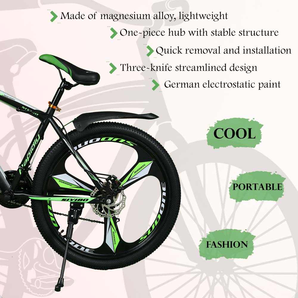 Siyibo MXB003 Mountain Cycle 26T Shimano Gears 21 Speed Dual Disc Brakes For Adults (Green) Siyibo MXB003 Mountain Cycle 26T Shimano Gears 21 Speed Dual Disc Brakes For Adults (Green)