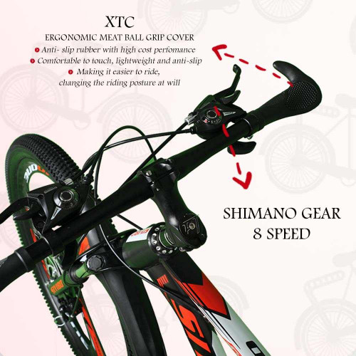 Siyibo MXB003 Mountain Cycle 26T Shimano Gears 21 Speed Dual Disc Brakes For Adults (Red)