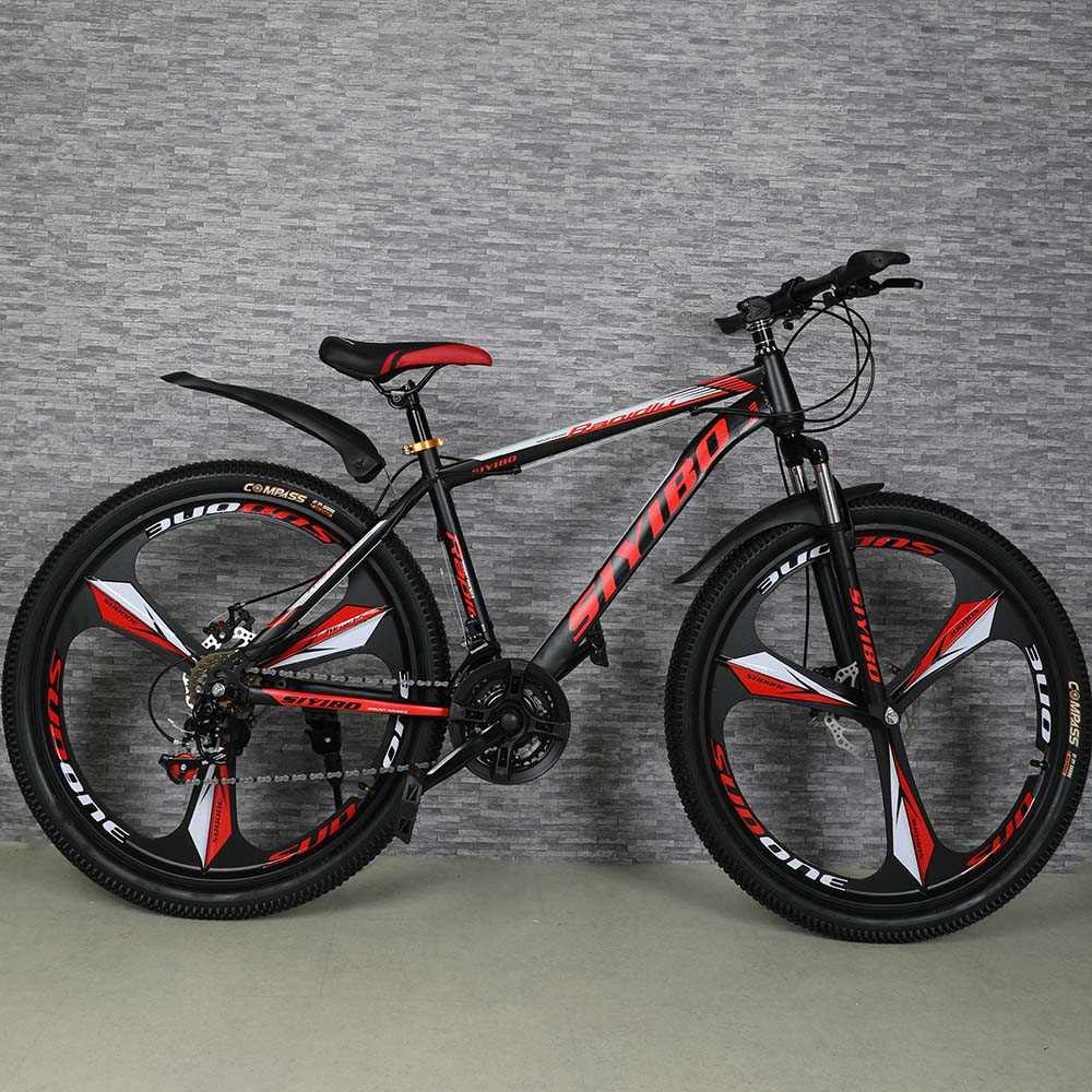 Siyibo MXB003 Mountain Cycle 26T Shimano Gears 21 Speed Dual Disc Brakes For Adults (Red) Siyibo MXB003 Mountain Cycle 26T Shimano Gears 21 Speed Dual Disc Brakes For Adults (Red)