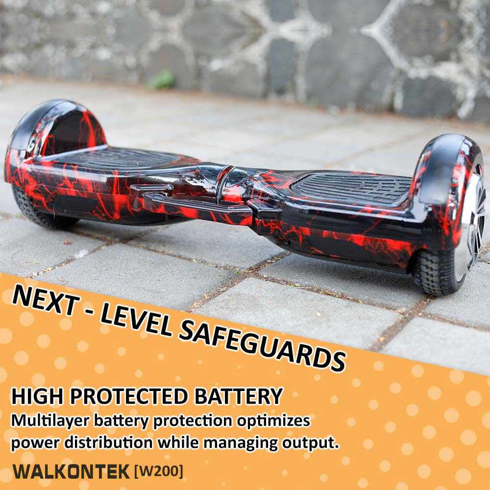 Hoverboard With 6.5 Wheel, Bluetooth, Led On Wheel For Kids & Adults - Redfire Hoverboard With 6.5 Wheel, Bluetooth, Led On Wheel For Kids & Adults - Redfire