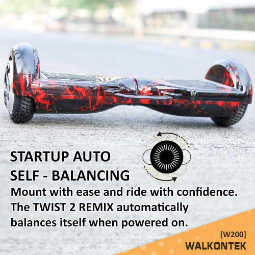 Hoverboard With 6.5 Wheel, Bluetooth, Led On Wheel For Kids & Adults - Redfire