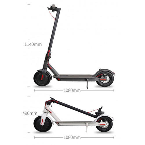 Folding electric scooter X8 For Adult With aluminum alloy Body And battery 36V10AH lithium