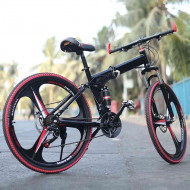 Walkontek Kaka001 Foldable Mountain Bicycle 21 Shimnao Gears 26 inch tyre with Hydraulic Suspension (Black N Red) Walkontek Kaka001 Foldable Mountain Bicycle 21 Shimnao Gears 26 inch tyre with Hydraulic Suspension (Black N Red)