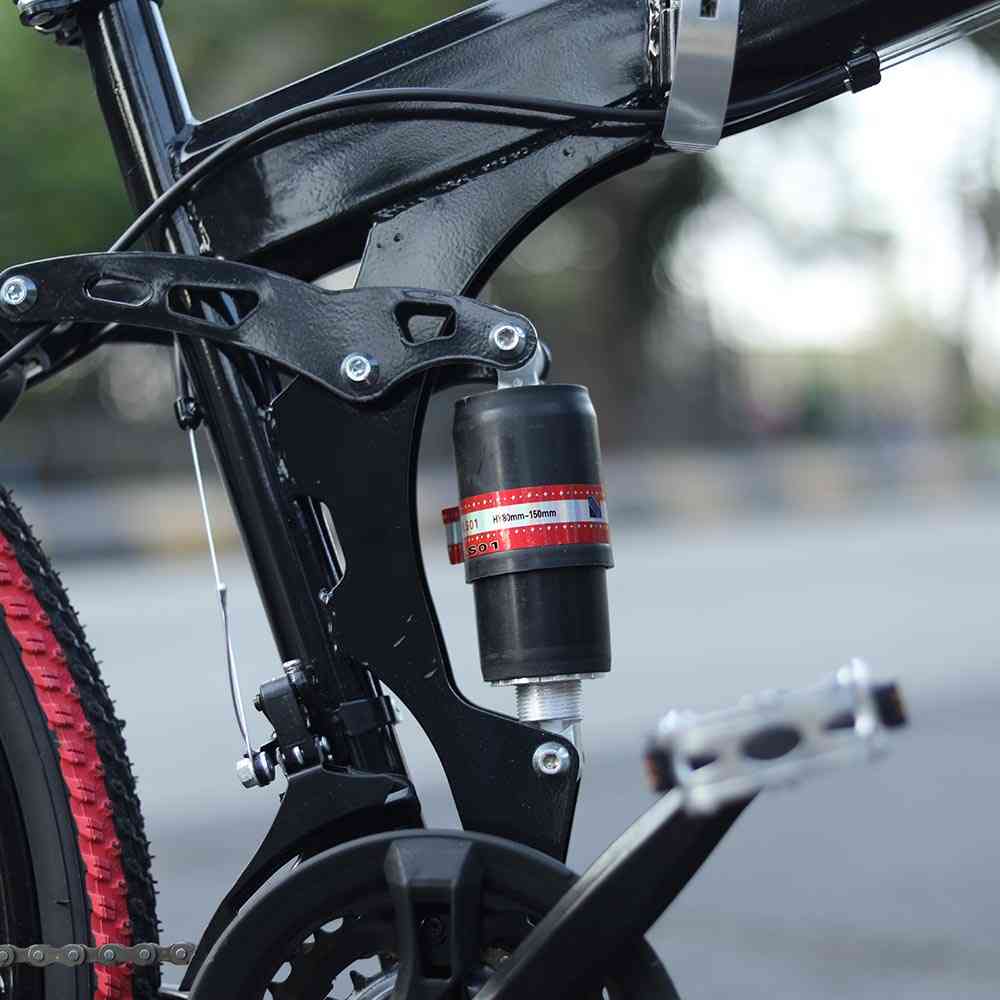 Walkontek Kaka001 Foldable Mountain Bicycle 21 Shimnao Gears 26 inch tyre with Hydraulic Suspension (Black N Red) Walkontek Kaka001 Foldable Mountain Bicycle 21 Shimnao Gears 26 inch tyre with Hydraulic Suspension (Black N Red)